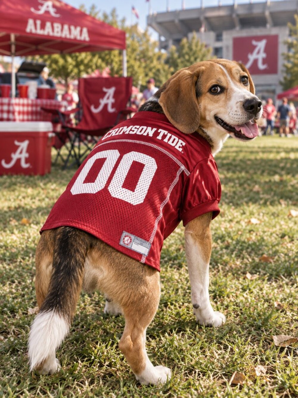 Pets First Alabama Crimson Tide Dog Football Jersey Medium NCAA Pet Wear qt